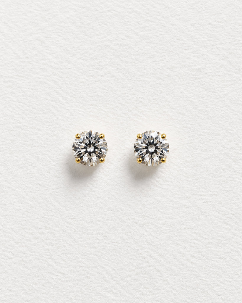 Clear Zircon Flatback | Gold