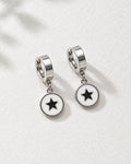 Star Huggies Earring | Silver