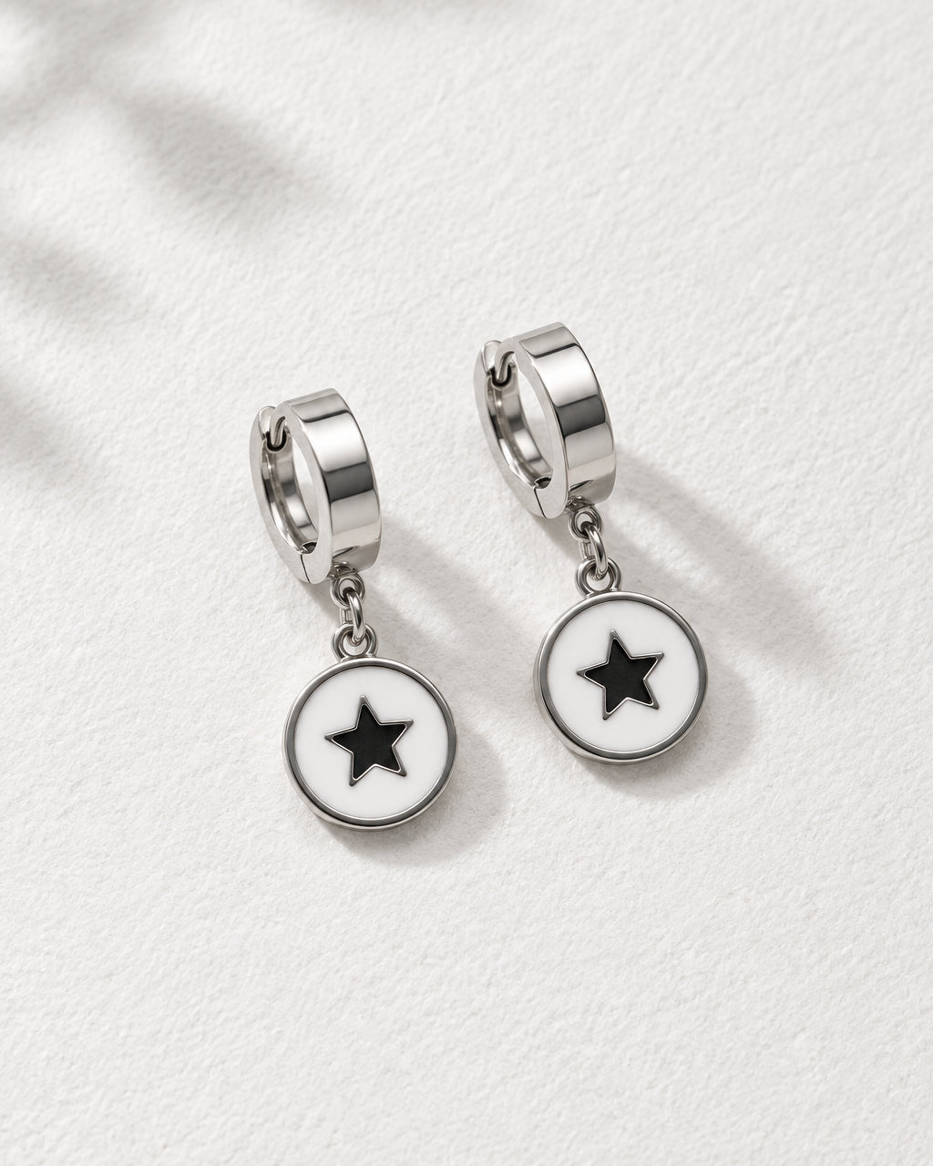 Star Huggies Earring | Silver