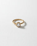 Embun Round Zircon Ring | Gold