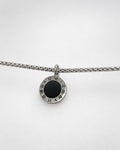 Numeral Enamel Necklace | Silver