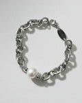 O Bracelet with Pearl Bracelet | Silver