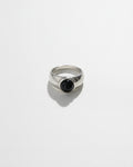 Obsidian Signet Ring | Silver