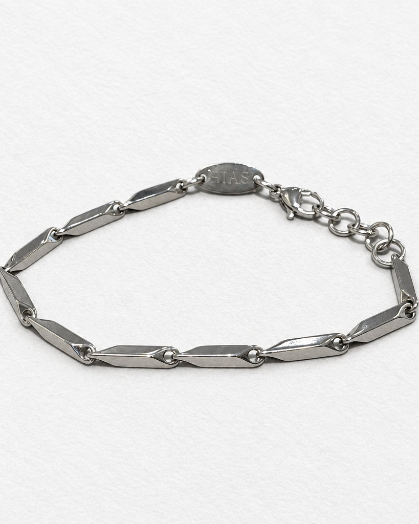 Plain Barlink Chain Bracelet | Silver