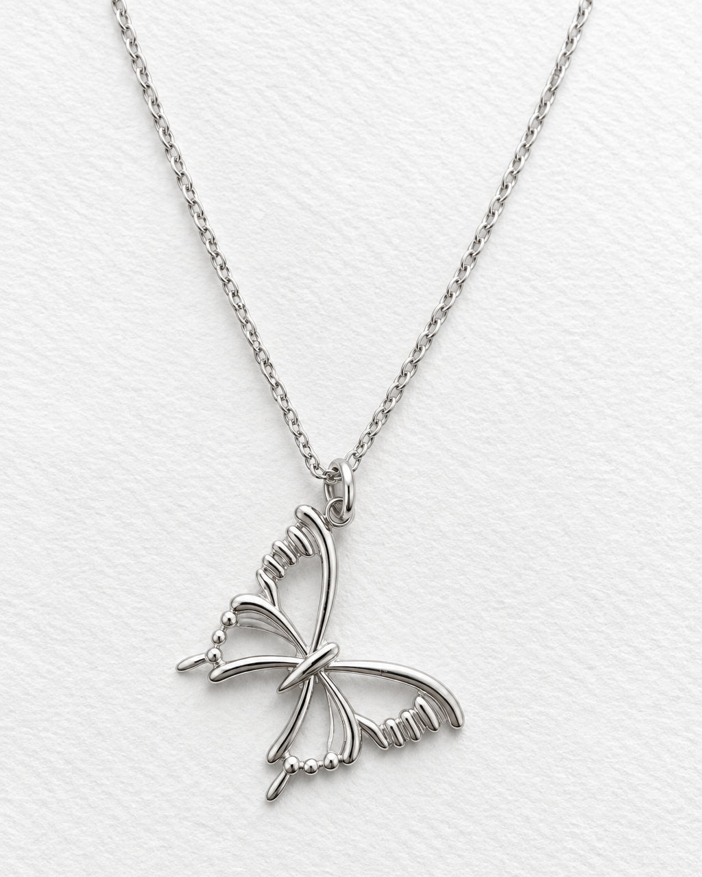 Butterfly Necklace | Silver