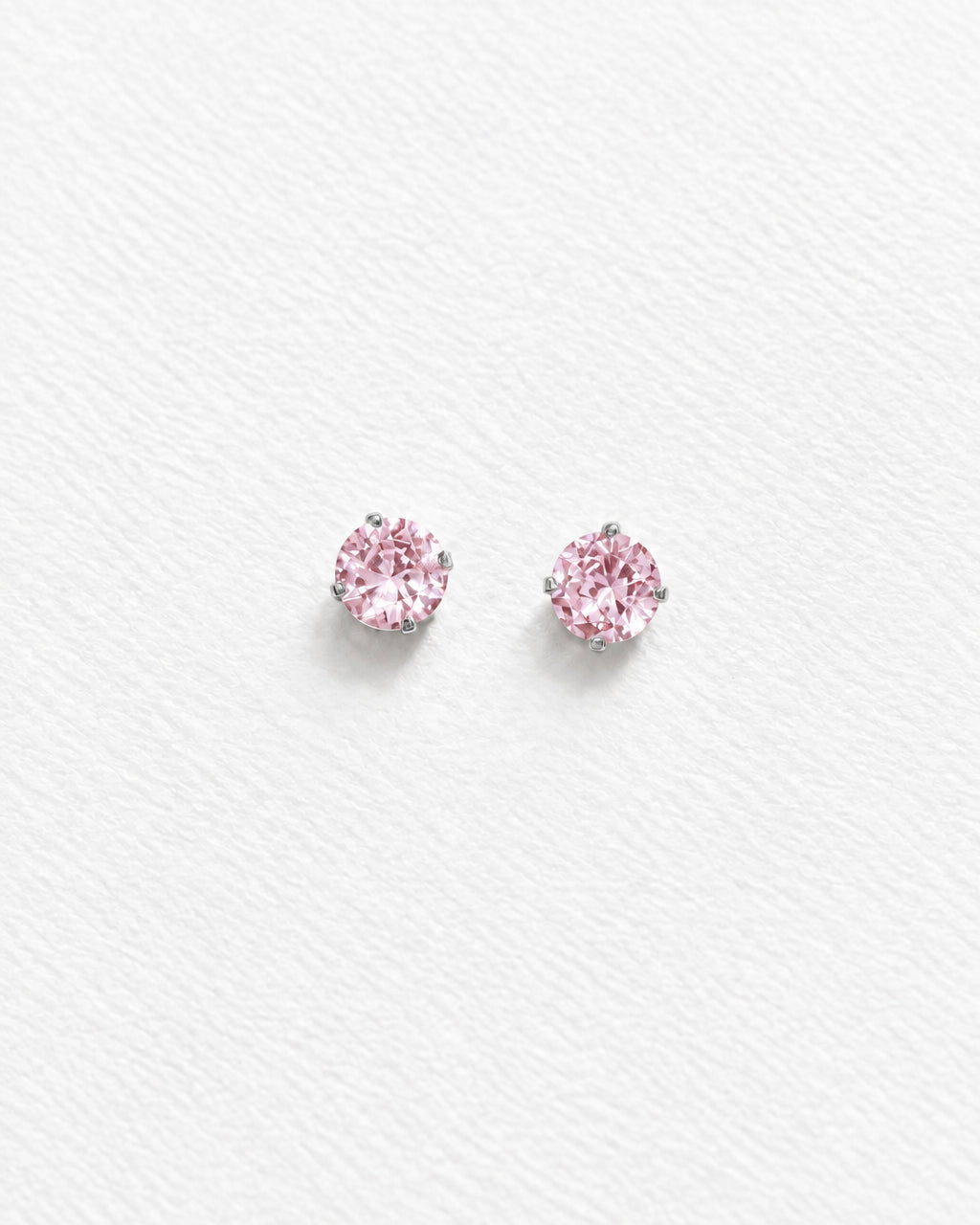 Flatback Light Pink Zircon | Silver