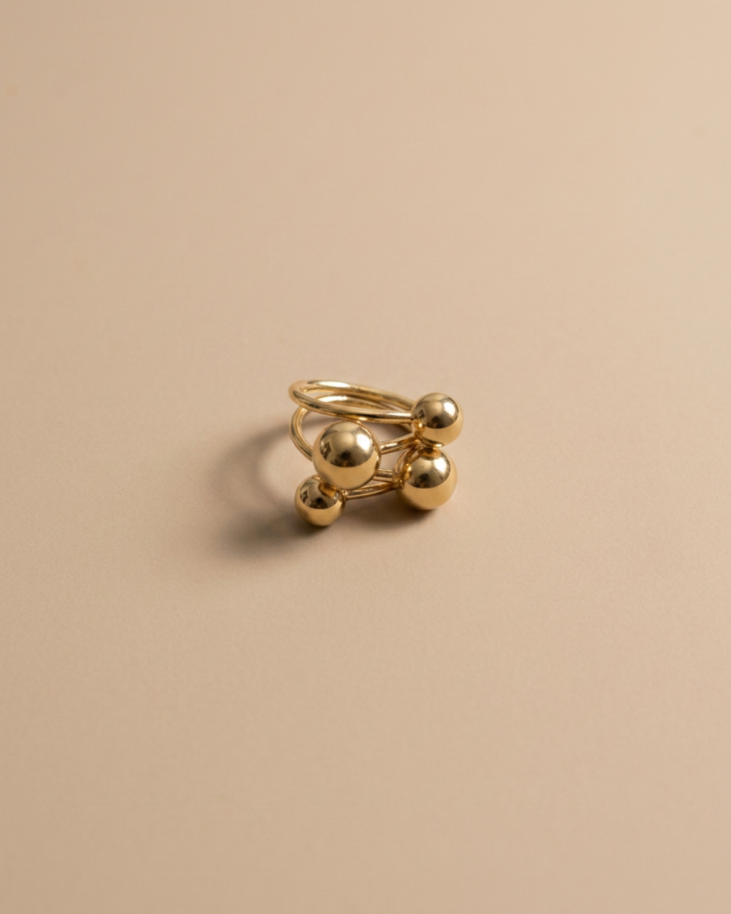 Statement Ball Ring | Gold