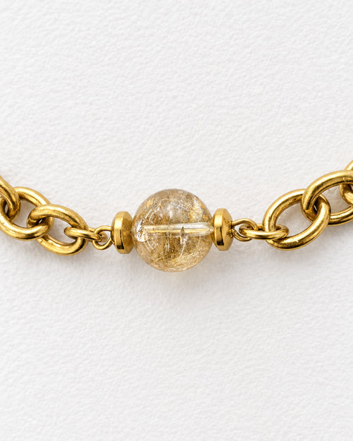 Citrine Choker Necklace | Gold