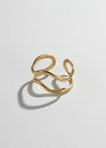 Dual Layer Adjustable Ring | Gold