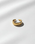 Crisscross Adjustable Ring | Gold