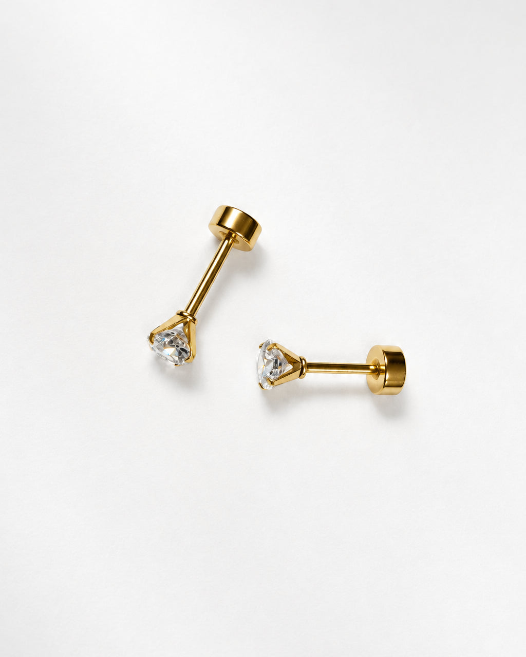 Clear Zircon Flatback | Gold