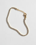 Dainty Embun White Diamante Bracelet | Gold