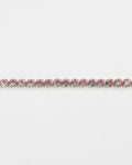 Embun Light Pink Diamante Bracelet | Silver