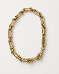 Plain Bone Link Bracelet | Gold