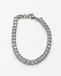 Luxe Embun Square Tennis Bracelet | Silver