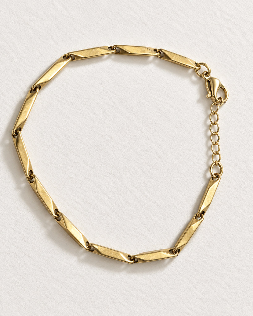Plain Barlink Bracelet | Gold