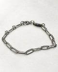 Thin Paperclip Bracelet | Silver