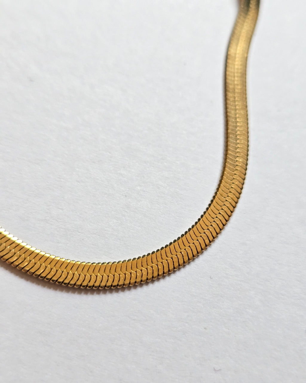 Dainty Herringbone Bracelet | Gold