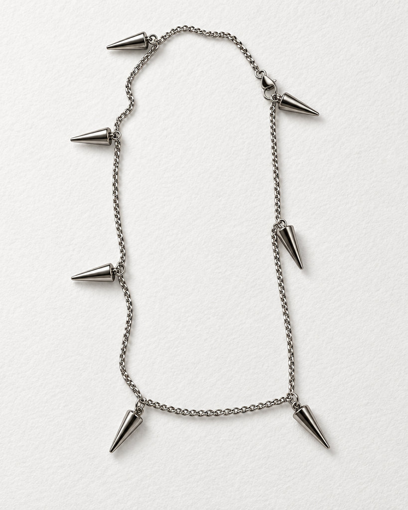 Rivet Necklace | Silver