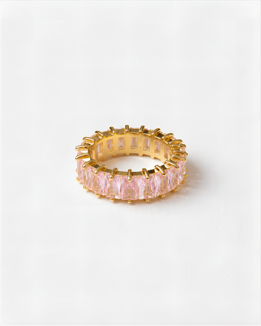 Embun Pink Rounded Ring | Gold