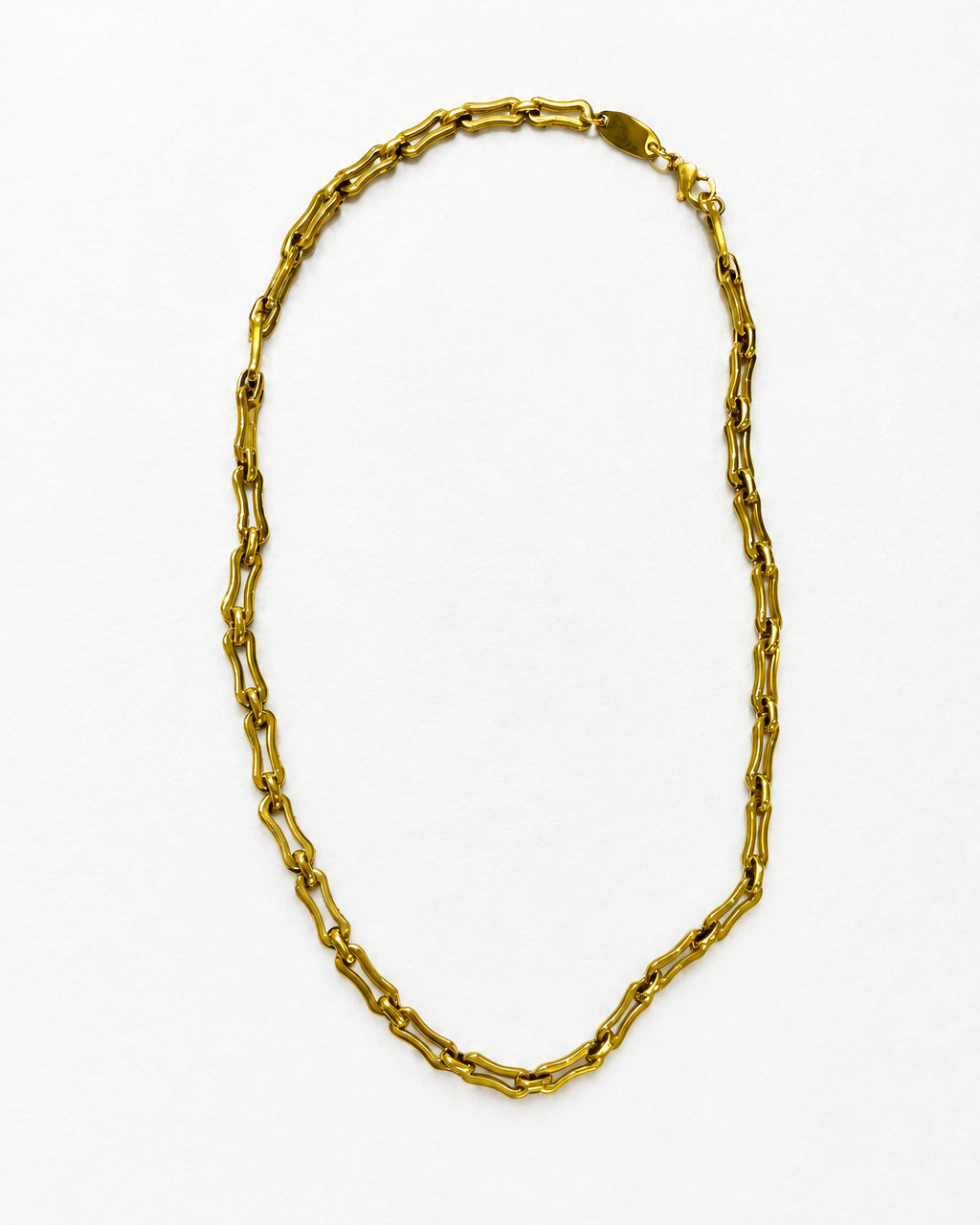 Bone Link Necklace | Gold
