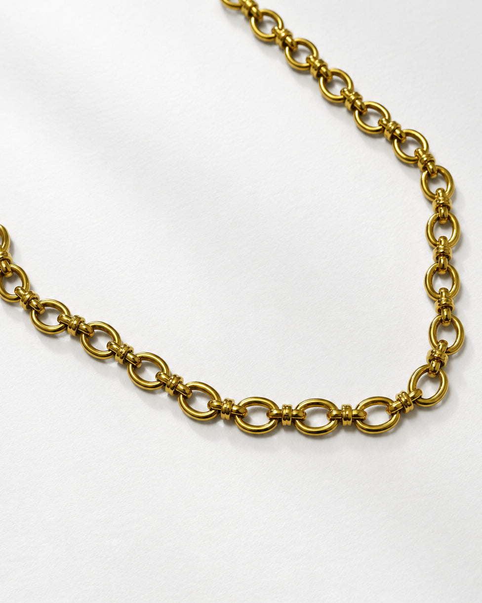 O Chain Link Necklace | Gold