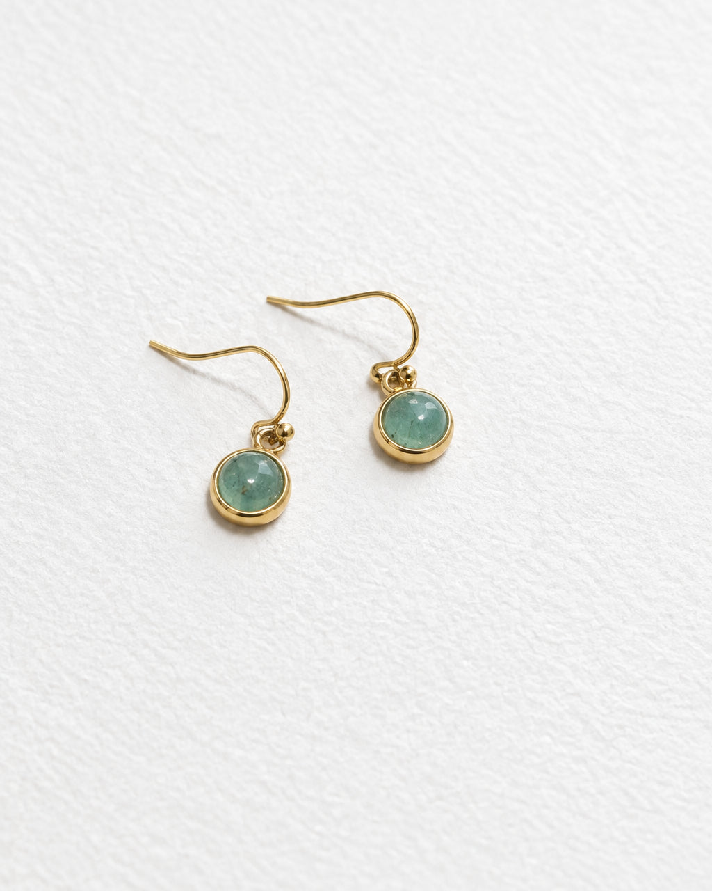 Pesona Aventurine Hook Earring | Gold
