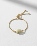 Flower Amazonite Slide Bracelet | Gold