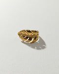 Leaf Motif Adjustable Ring | Gold