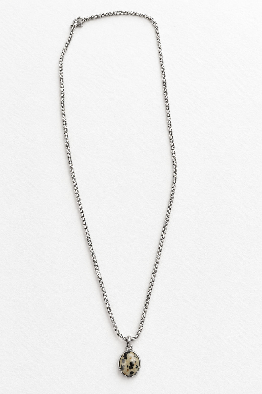 Pesona Dalmatian Jasper Necklace | Silver
