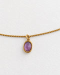 Pesona Oval Amethyst Necklace | Gold