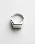 Mirror Square Signet Ring | Silver