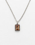 Embun Sunset Zircon Necklace | Silver