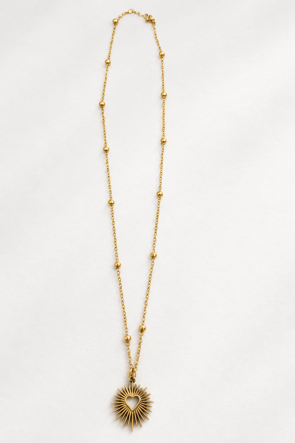 Sparkle Heart Necklace | Gold