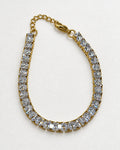 Luxe Embun Square Tennis Bracelet | Gold