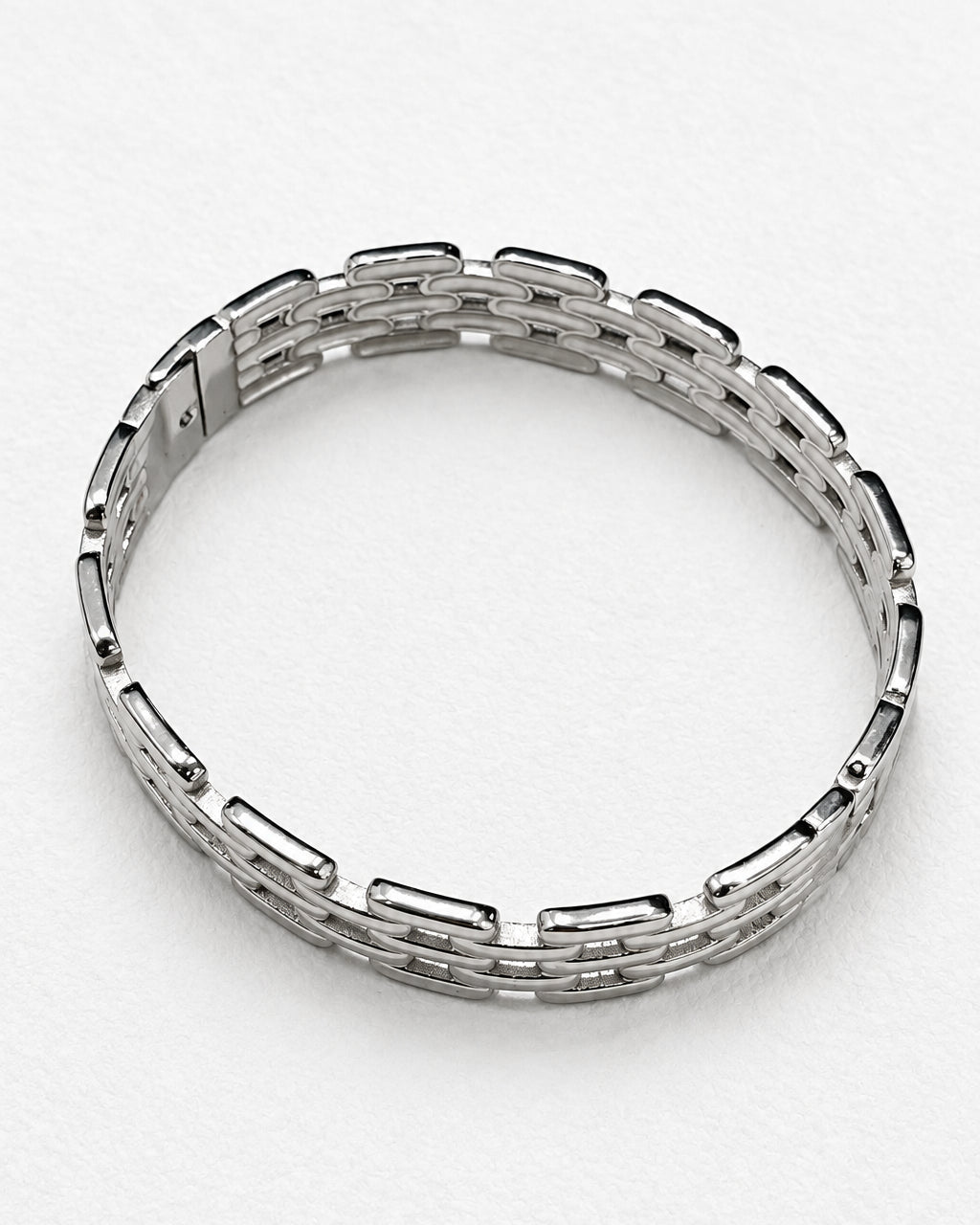 Weave Chain Bangle | Silver