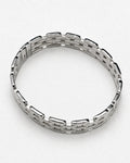 Weave Chain Bangle | Silver
