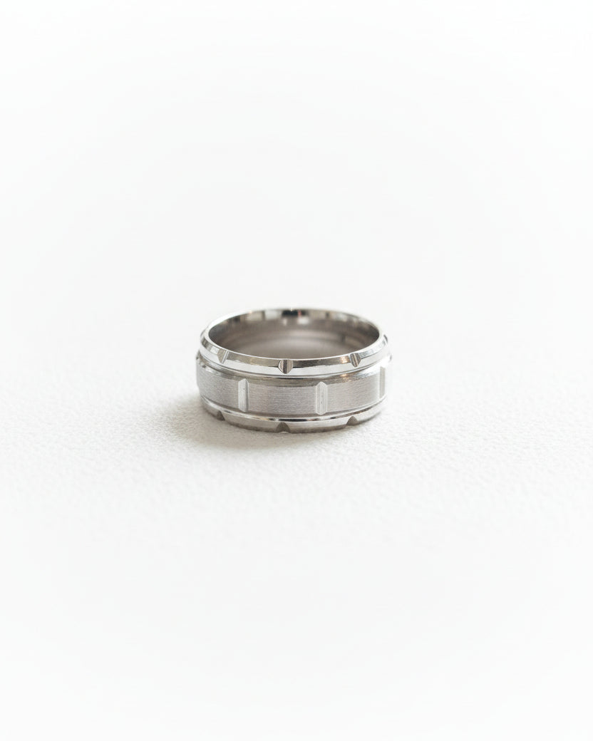 Dented Plain Ring | Silver