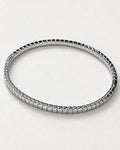 Plain Rectangle Bangle | Silver