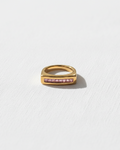 Pink Zircon Lined Ring | Gold