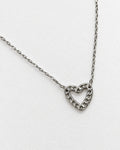 Linked Heart Necklace | Silver